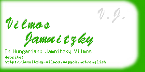 vilmos jamnitzky business card